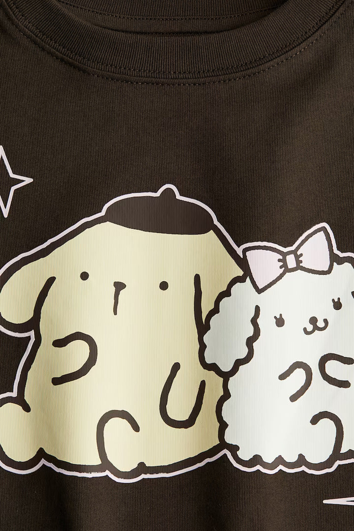H&M PRINTED COTTON T-SHIRT