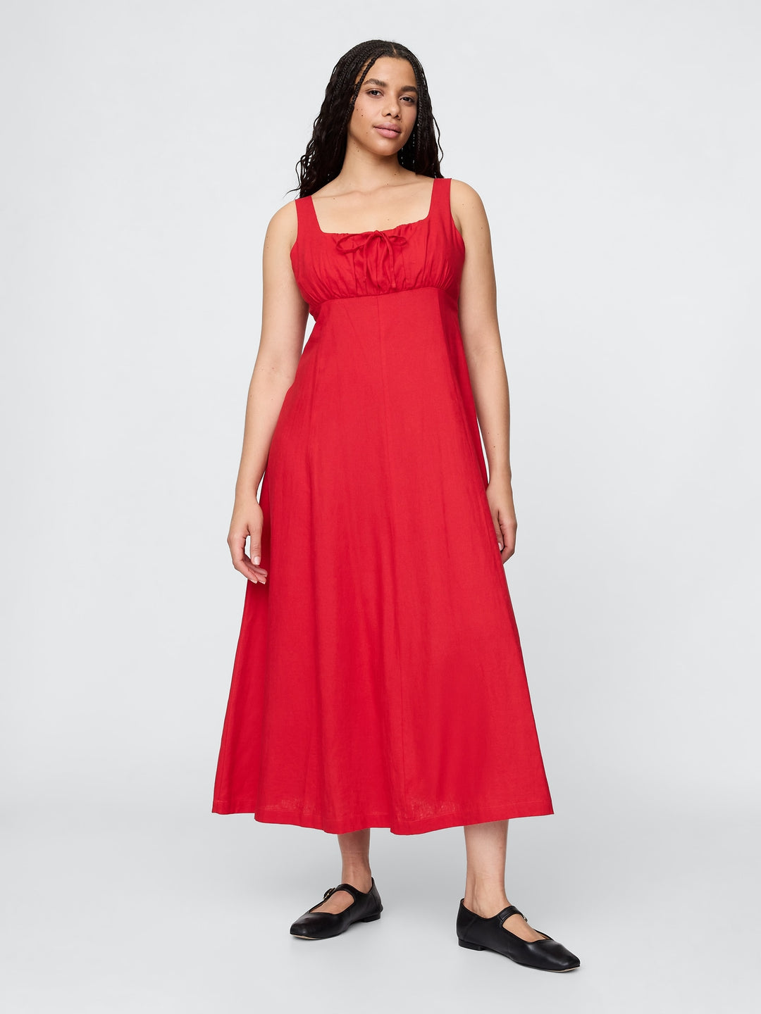 Gap Linen-Blend Maxi Dress