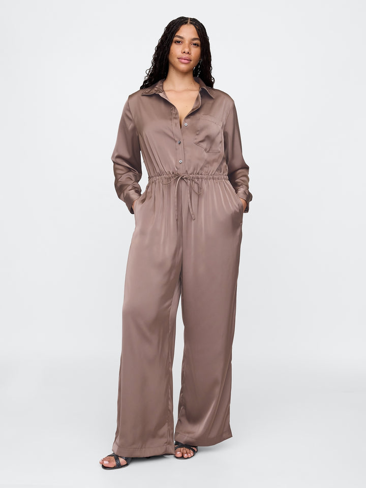 Gap Recycled Satin Jumpsuit