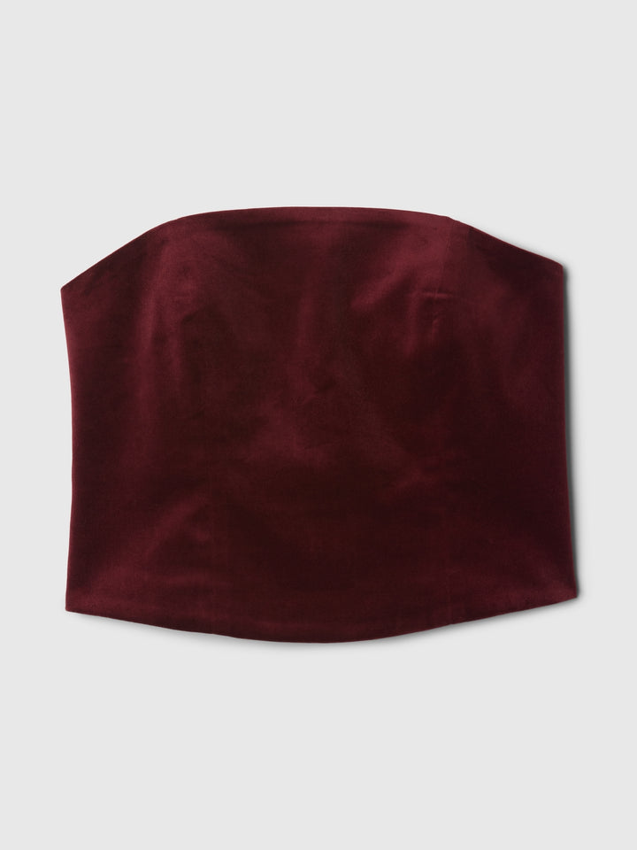Gap Velvet Cropped Tube Top