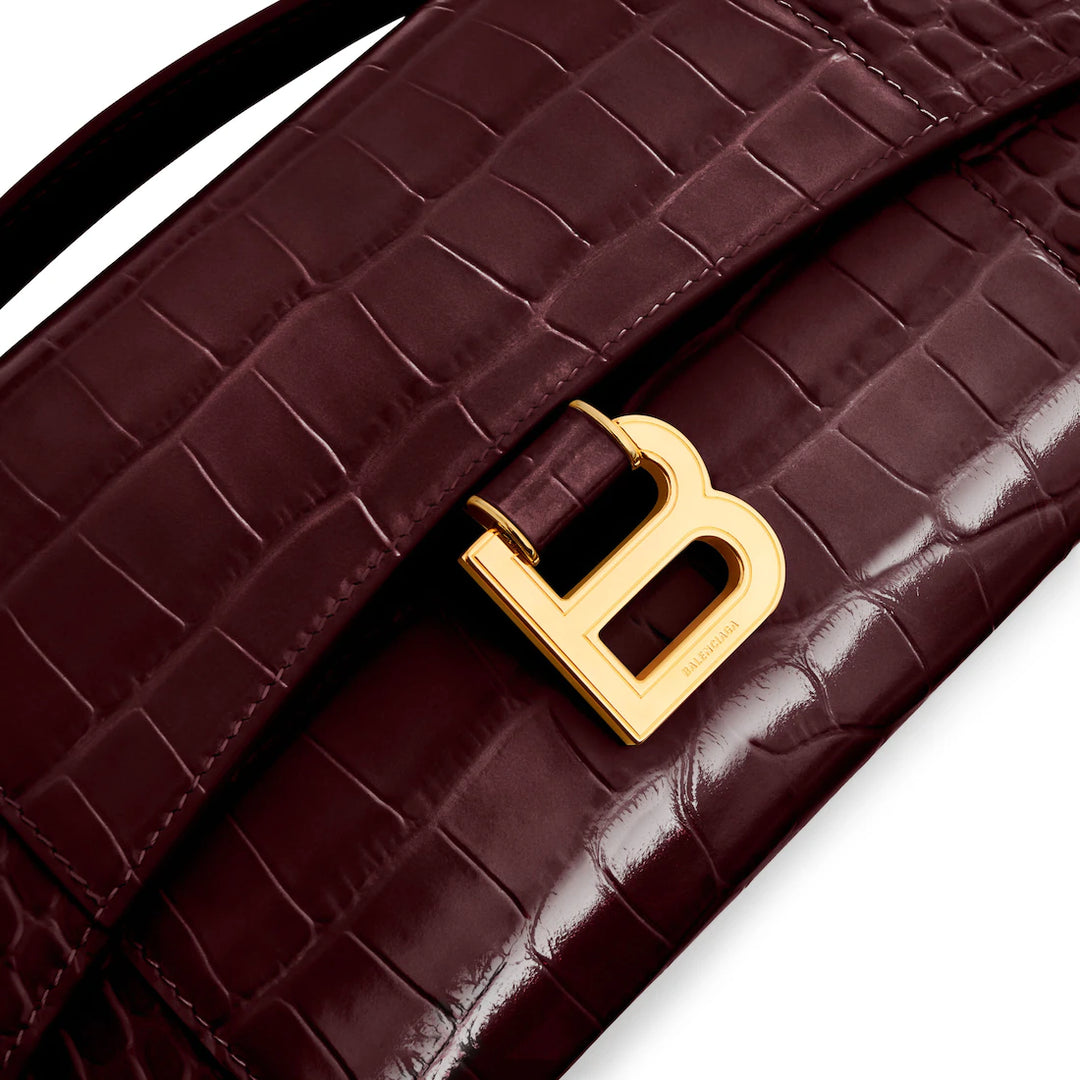 BALENCIAGA WOMEN'S HOURGLASS POCHETTE WITH CHAIN