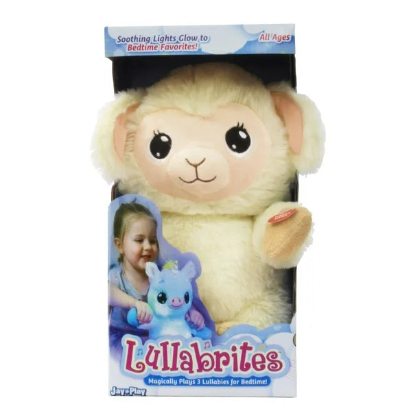 Lullabrites Musical Light Up Plush - Lamb, Plays 3 Lullaby Favorites