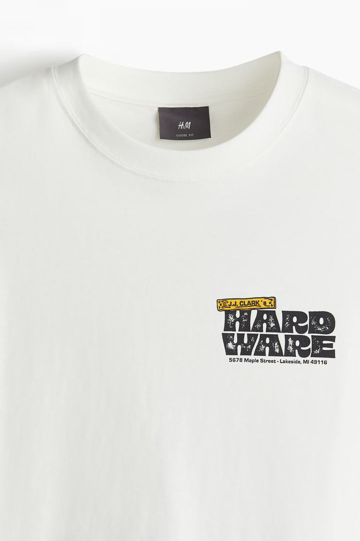 H&M Loose Fit Printed T-shirt