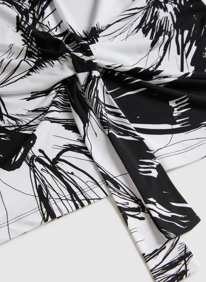 LAURA Abstract Print Top