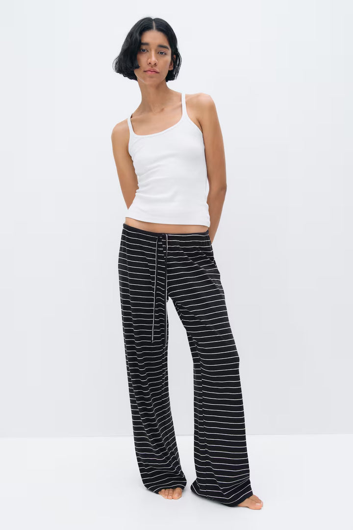 H&M Wide-leg Jersey Pants