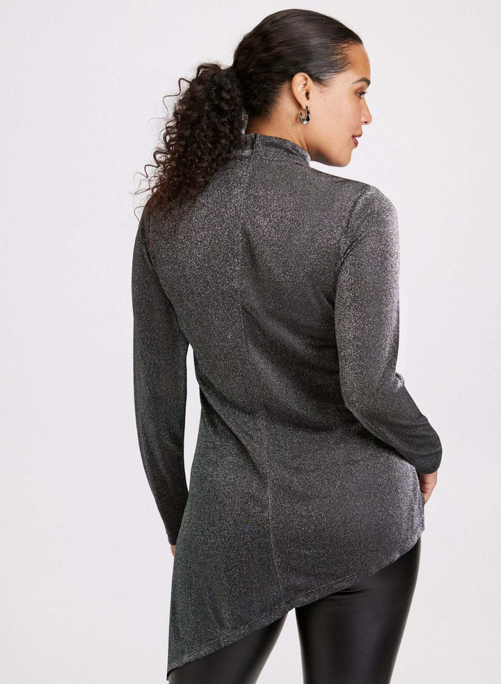 LAURA Metallic Asymmetrical Tunic