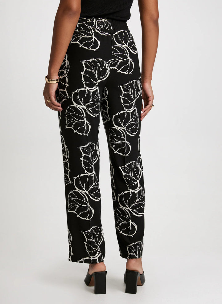 LAURA Wide-Leg Crepe Pants