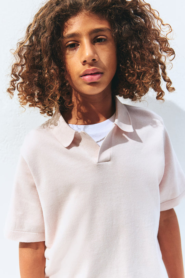 H&M Fine-knit Polo Shirt