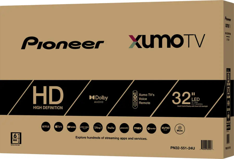 Pioneer - 32” Class LED HD Smart Xumo TV
