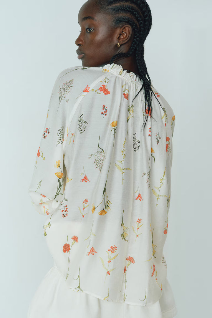 H&M Oversized Tie-Neck Blouse