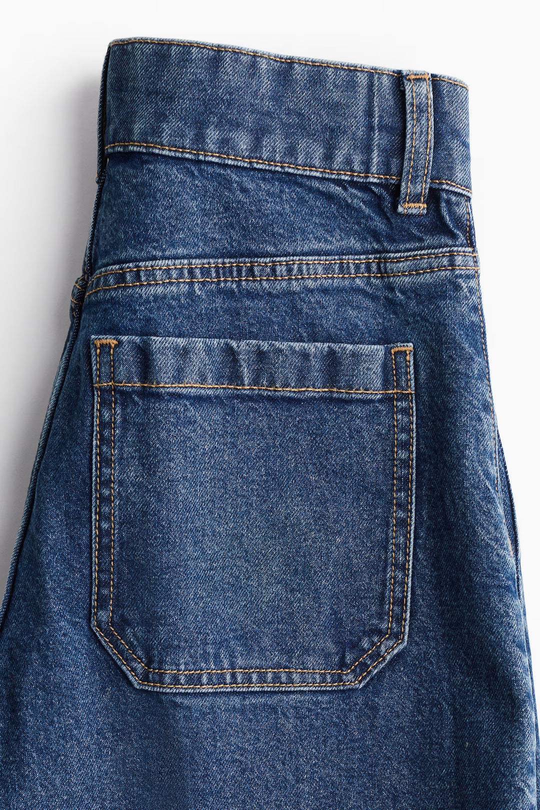 H&M High Rise Wide Leg Cropped Jeans