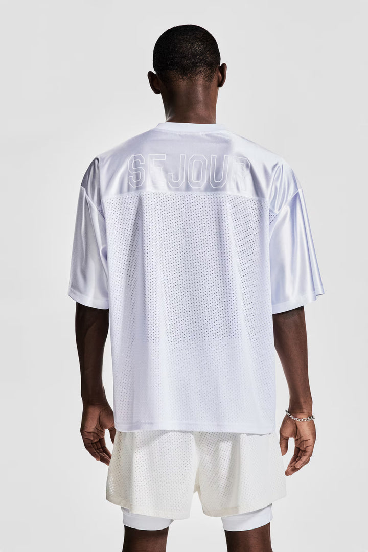 H&M Loose-Fit Printed Sports Shirt with DryMove™