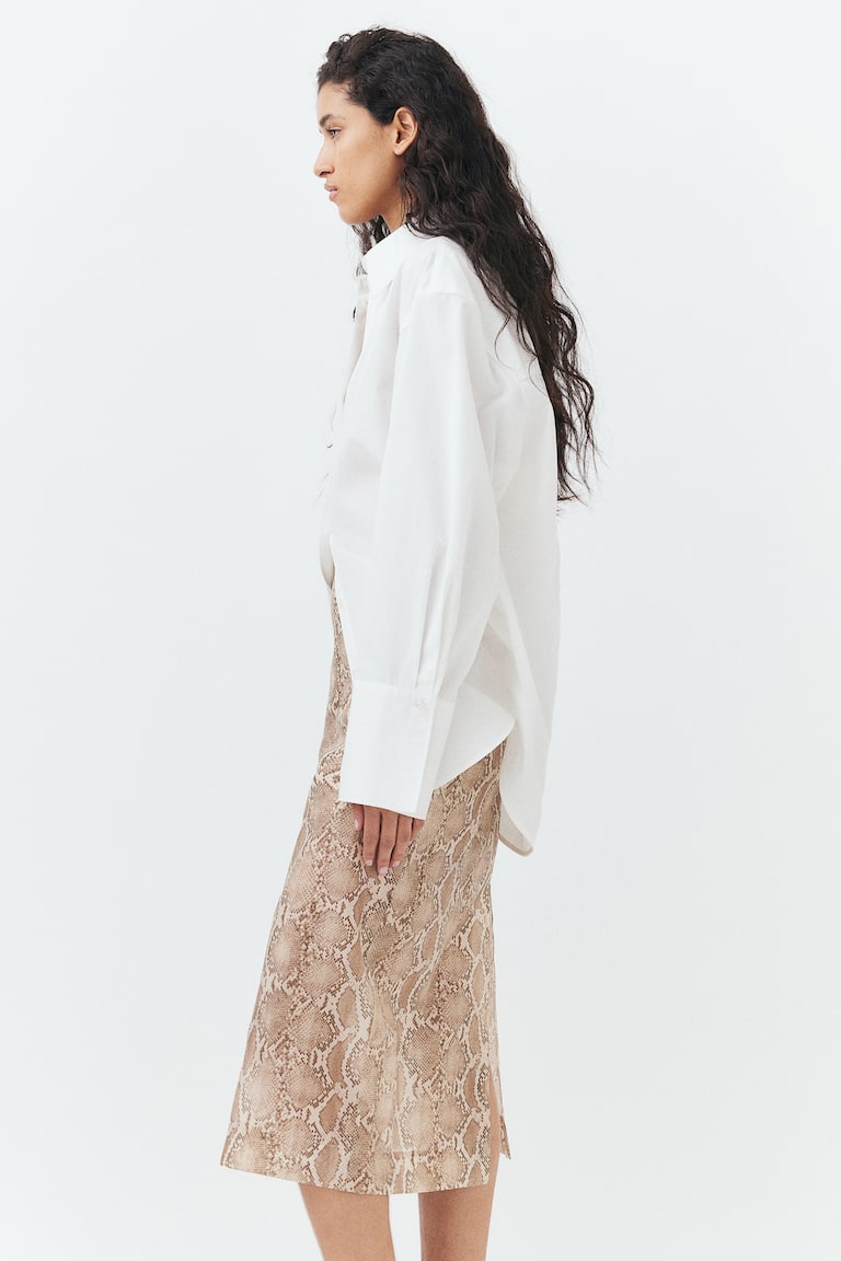 H&M Lyocell-Blend Pencil Skirt