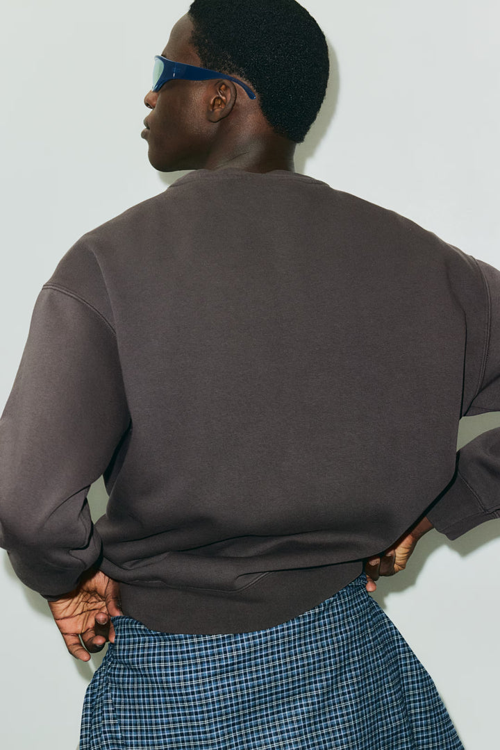 H&M Loose Fit Printed Sweatshirt