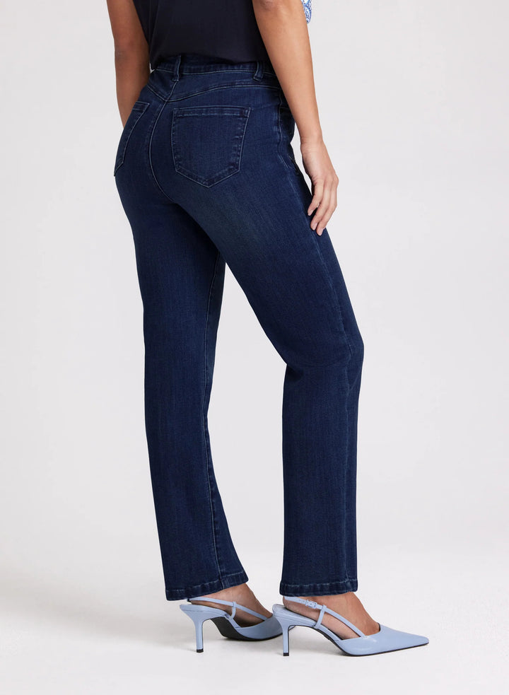 LAURA Embroidered Straight Leg Jeans