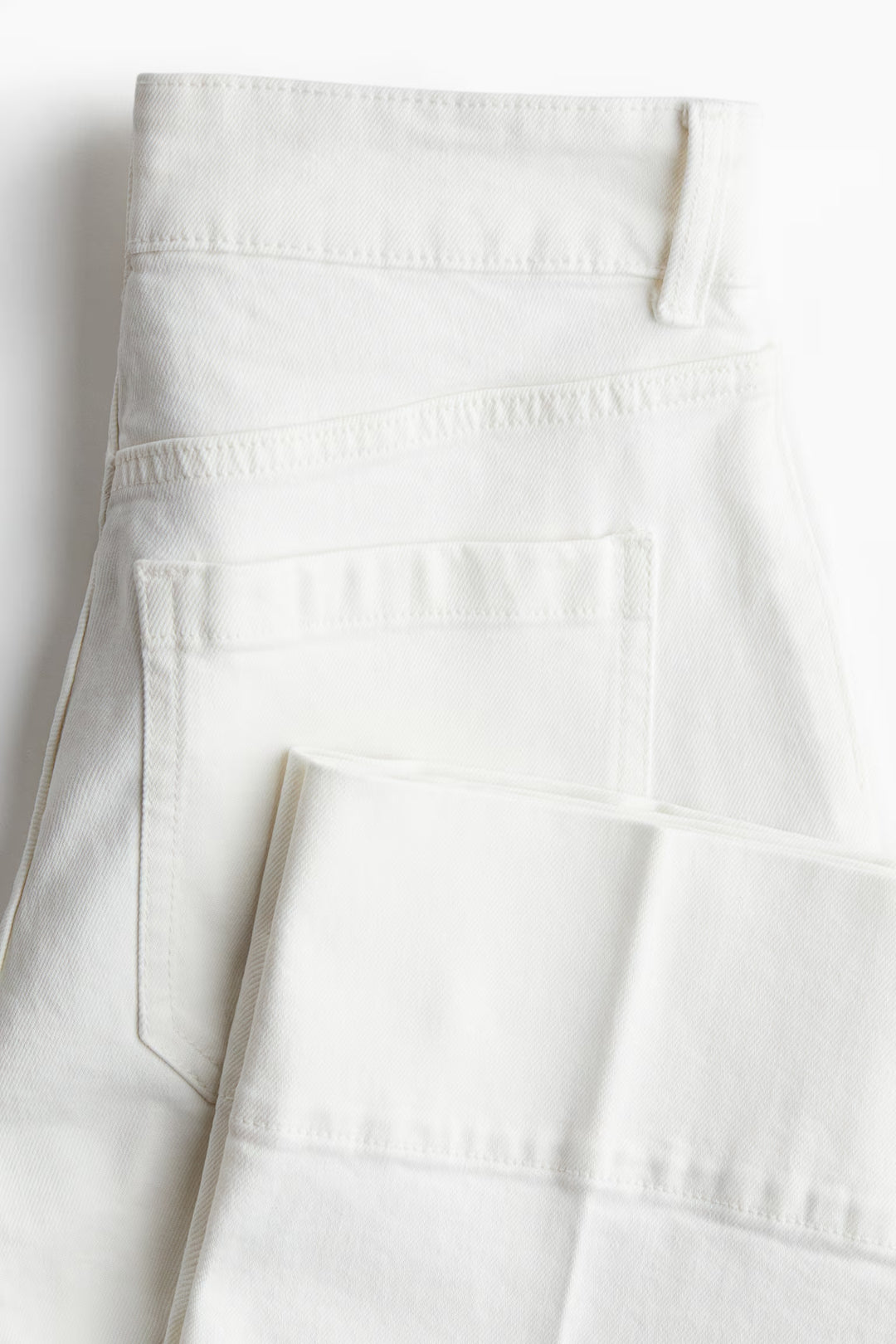 H&M High Rise Wide Leg Cropped Jeans