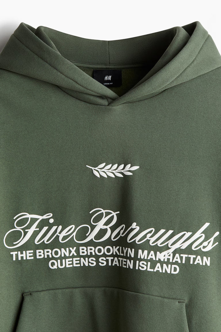 H&M Loose Fit Printed hoodie