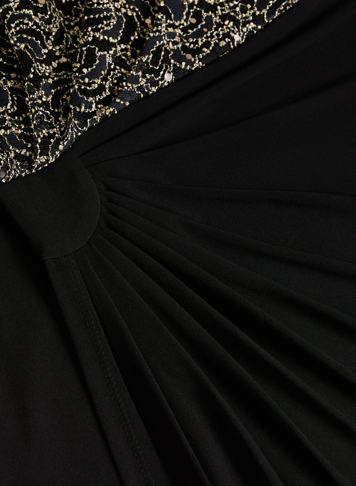LAURA Sequined Empire Waist Dress