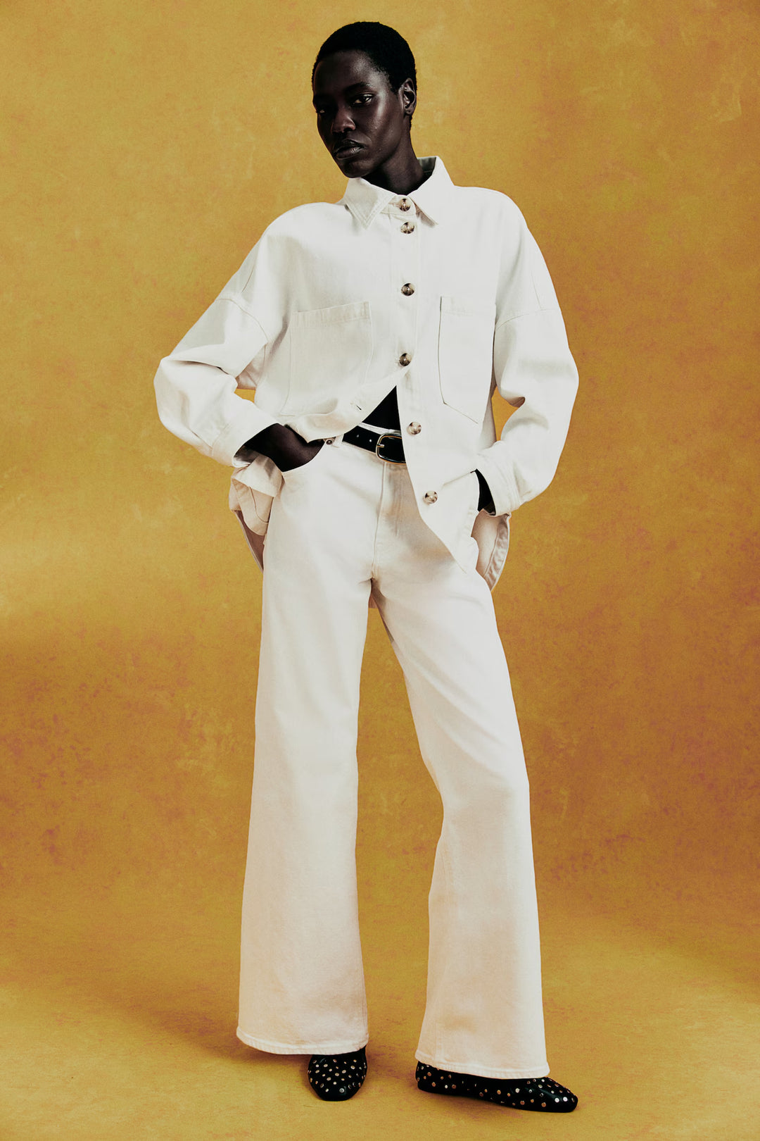 H&M Harper High Rise Wide Leg Jeans