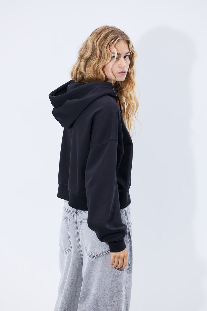 H&M Oversized Embroidered Hoodie