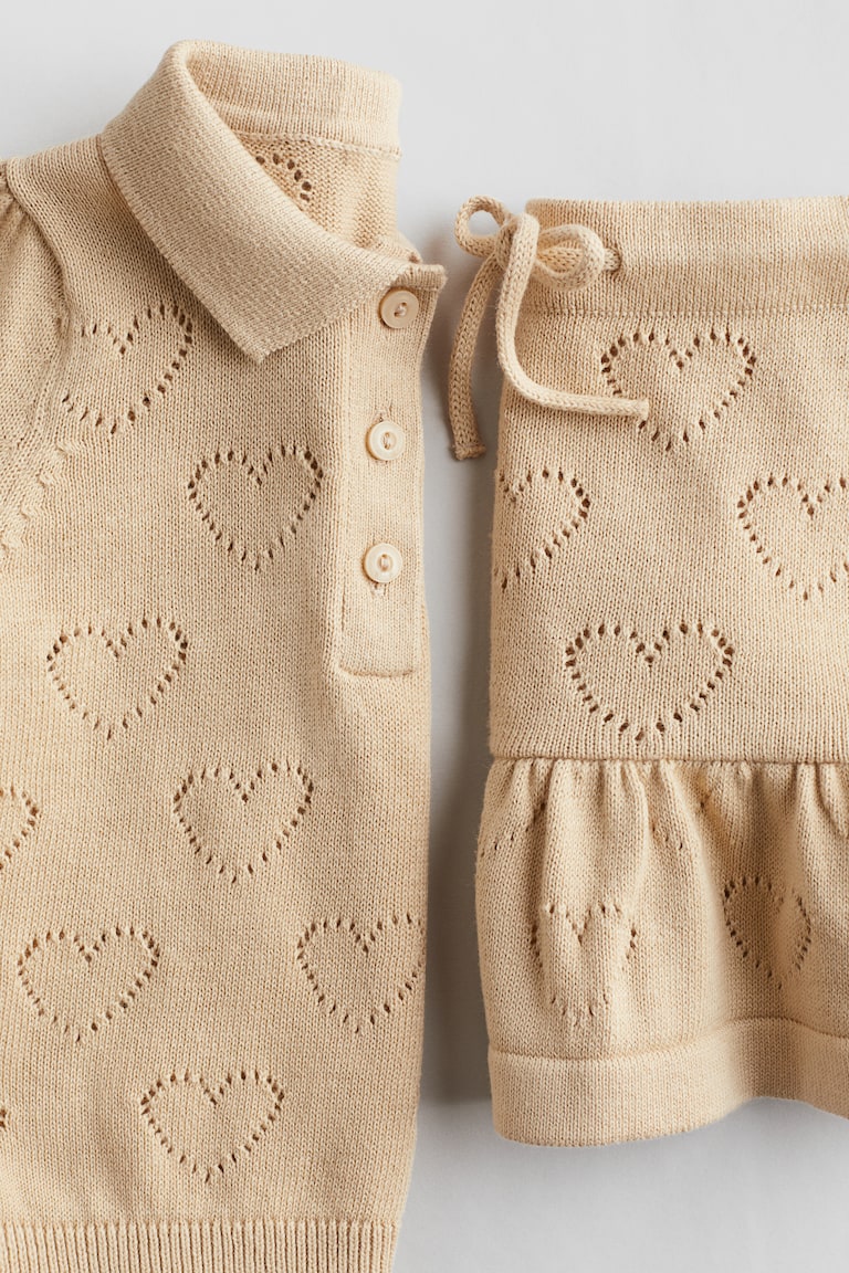 H&M 2-piece Pattern-Knit Set