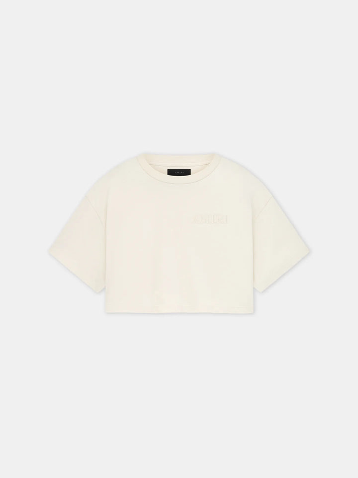 AMIRI WOMEN'S AMIRI EMBROIDERED CROPPED TEE