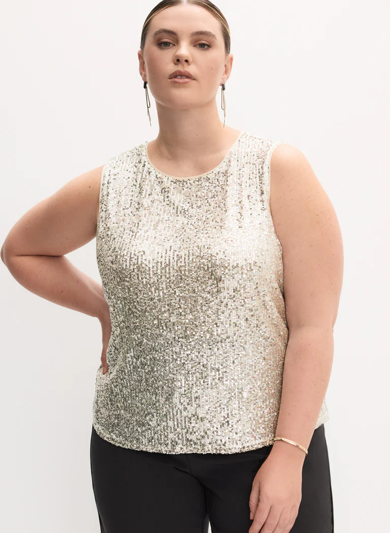 LAURA Melanie Lyne - Sequin Embellished Tank Top