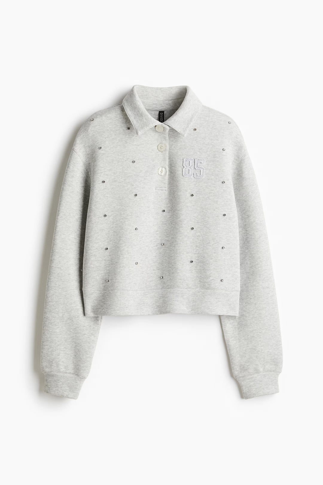 H&M Embellished Scuba Rugby Shirt