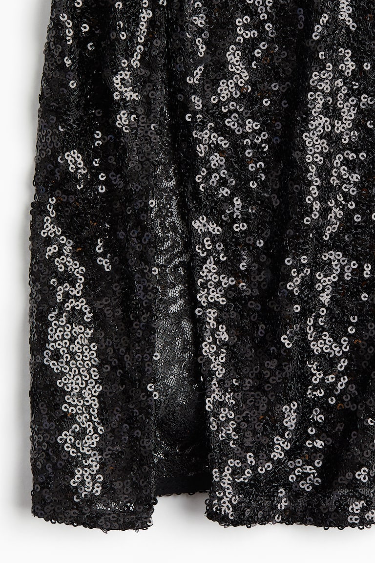 H&M Sequined Midi Skirt