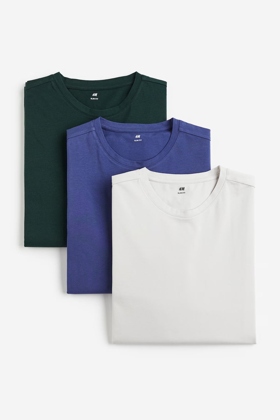 H&M 3-pack Slim Fit Jersey Shirts