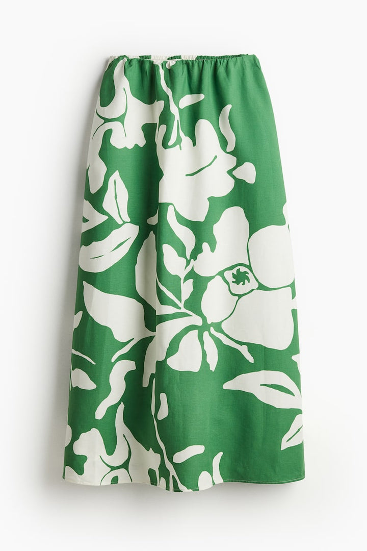 H&M Linen-blend Maxi Skirt