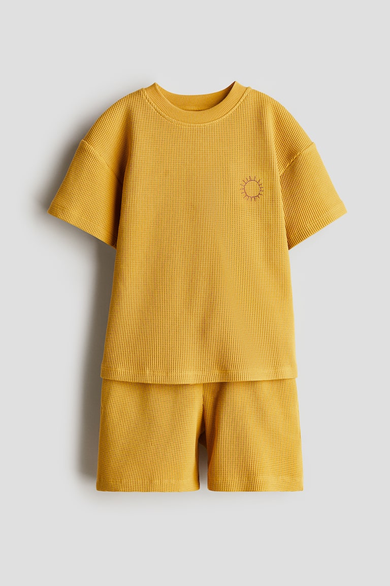 H&M 2-Piece Waffled Cotton Set