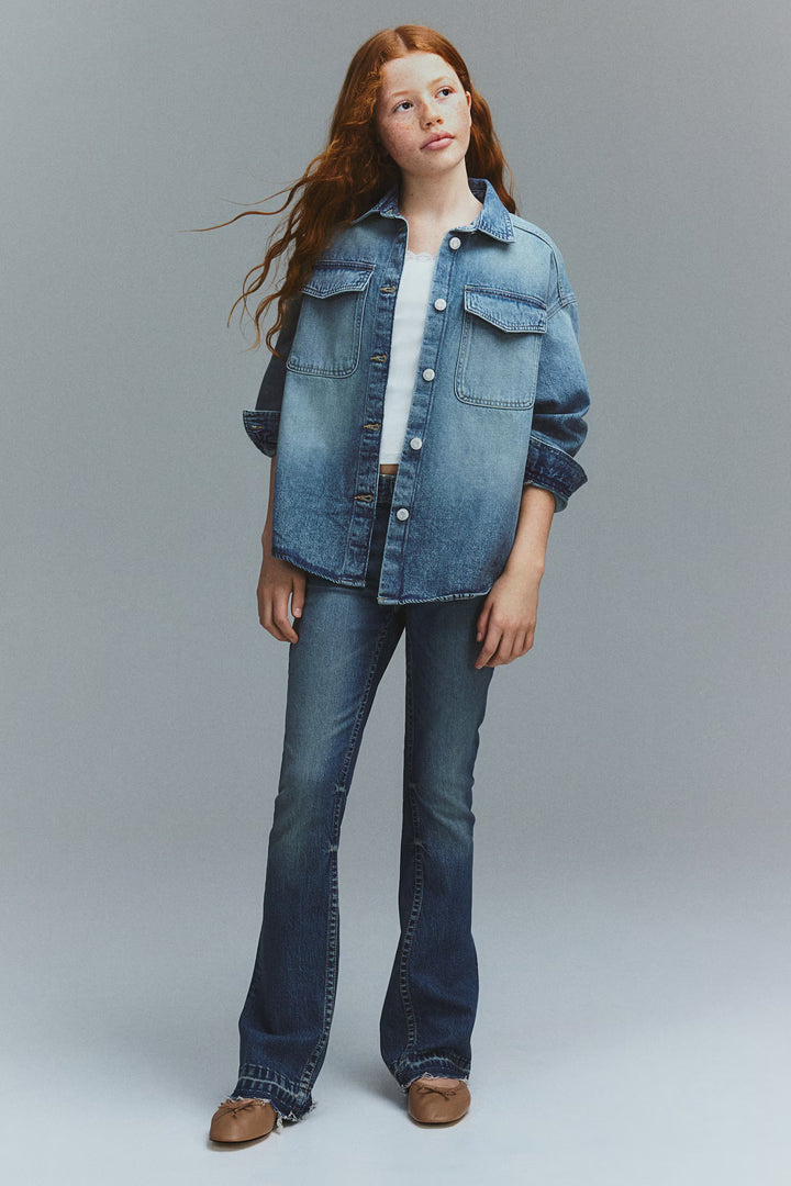 H&M Cotton Denim Overshirt