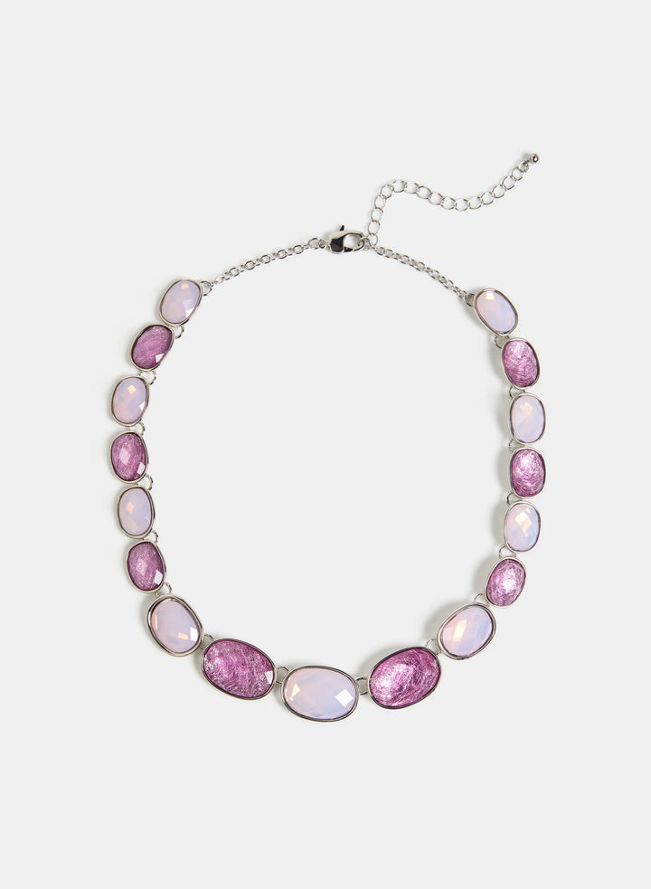 Laura Oval Stone Necklace