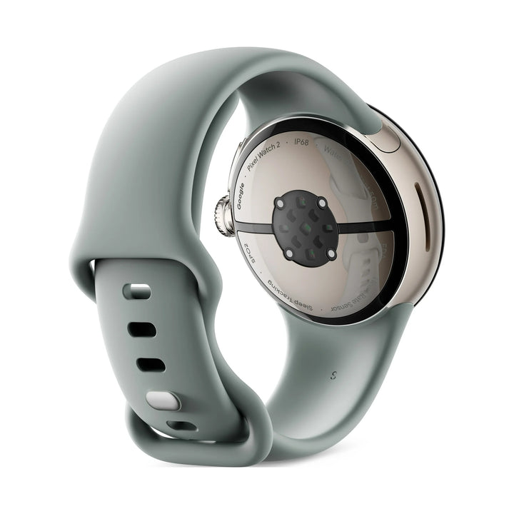 Google Pixel Watch 2 with the Best of Fitbit and Google - Heart Rate Tracking, Stress Management, Safety Features - Android Smartwatch - Champagne Gold Aluminum Case - Hazel Active Band - Wi-Fi