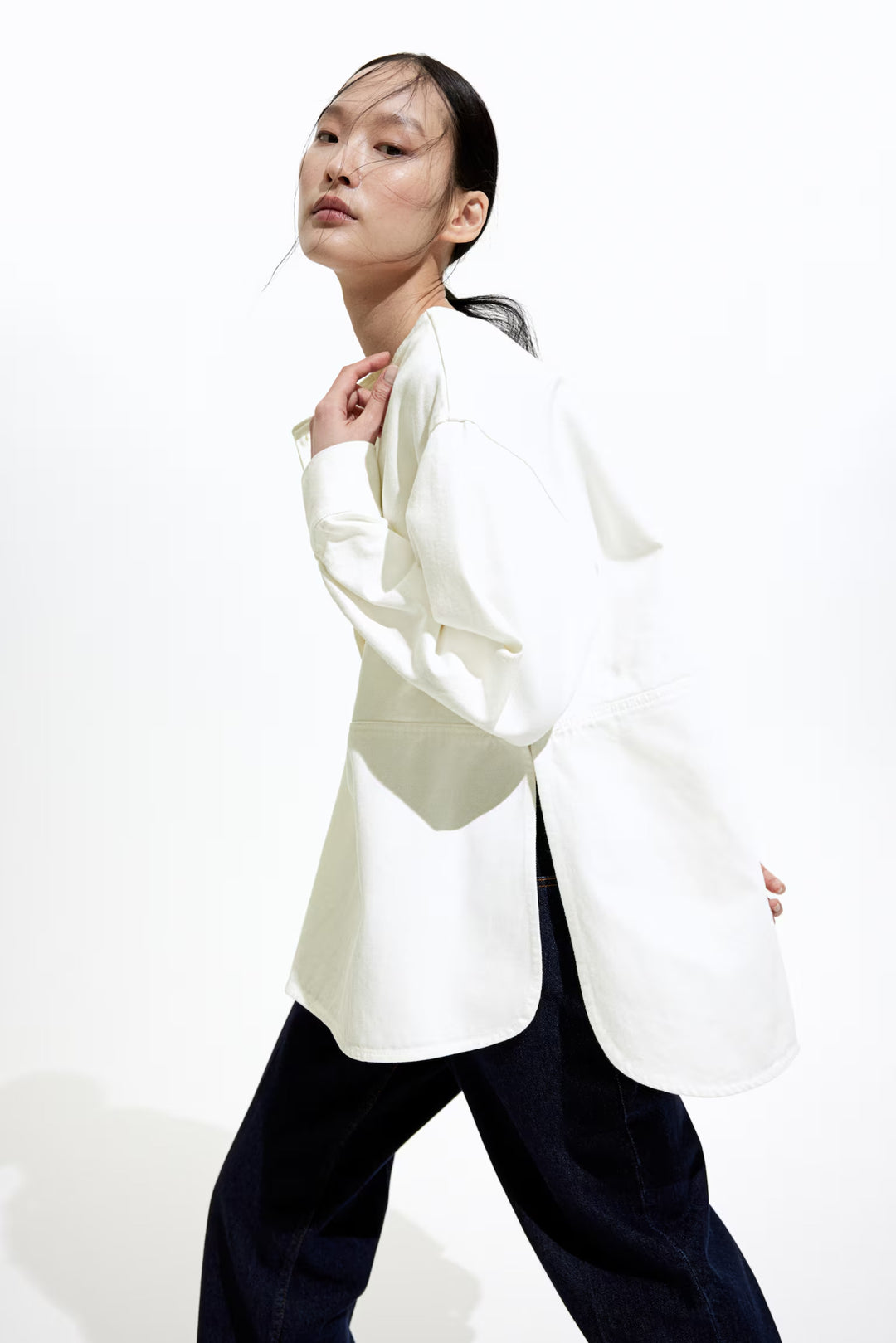 H&M Pullover Twill Blouse