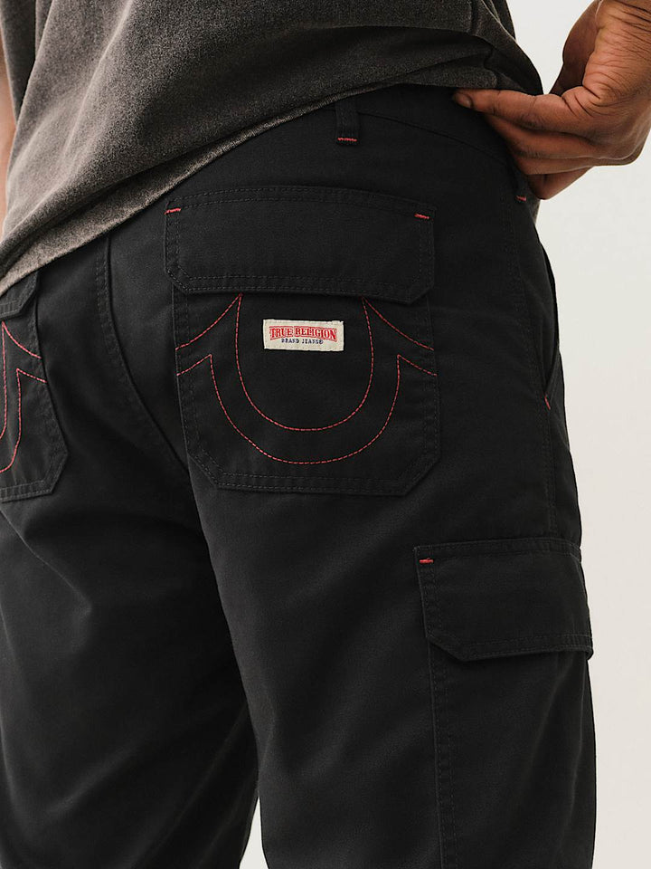 TRUE RELIGION LOGO CARGO SHORT