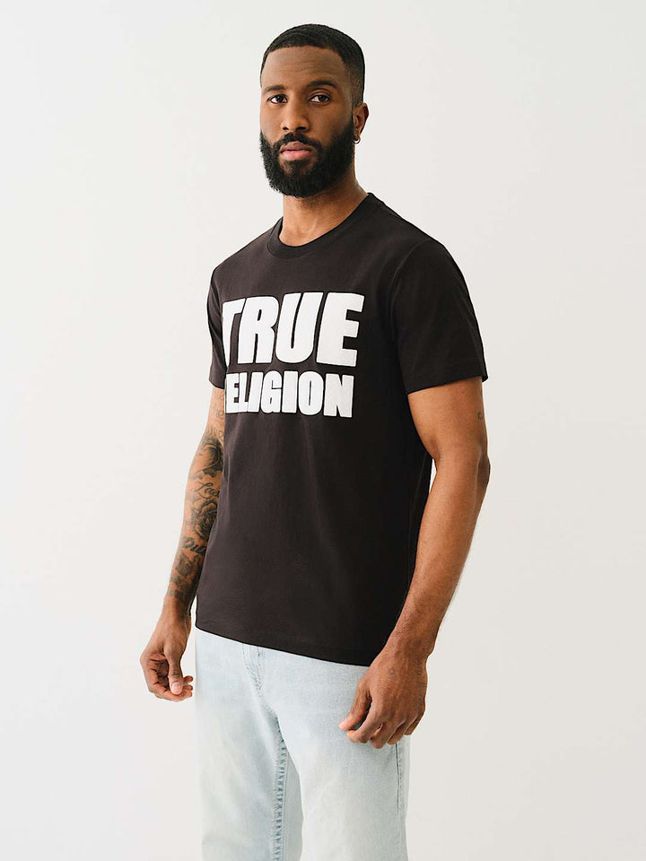 TRUE RELIGION HIGH DENSITY LOGO TEE