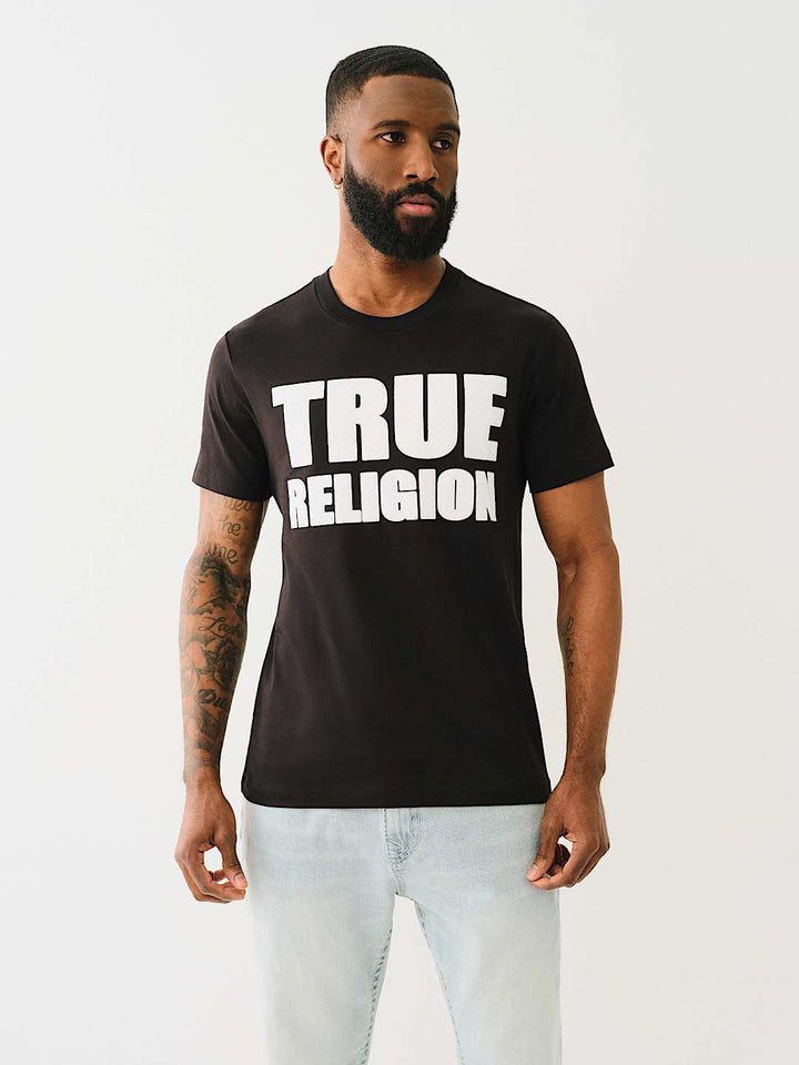 TRUE RELIGION HIGH DENSITY LOGO TEE