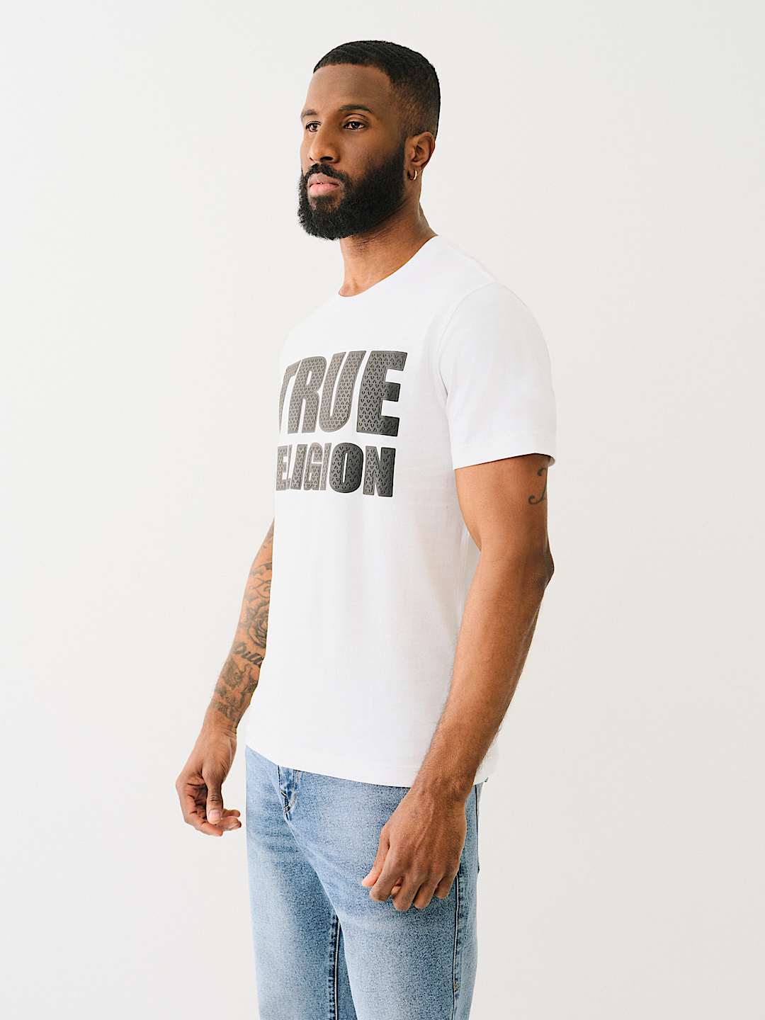 TRUE RELIGION HIGH DENSITY LOGO TEE