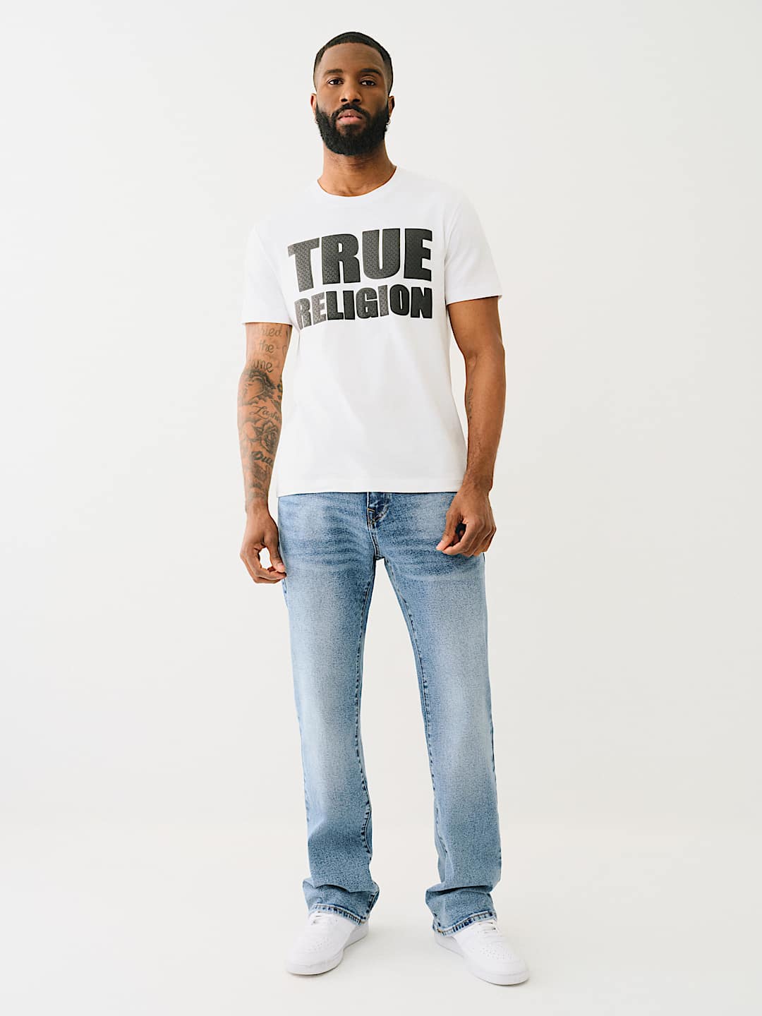TRUE RELIGION HIGH DENSITY LOGO TEE