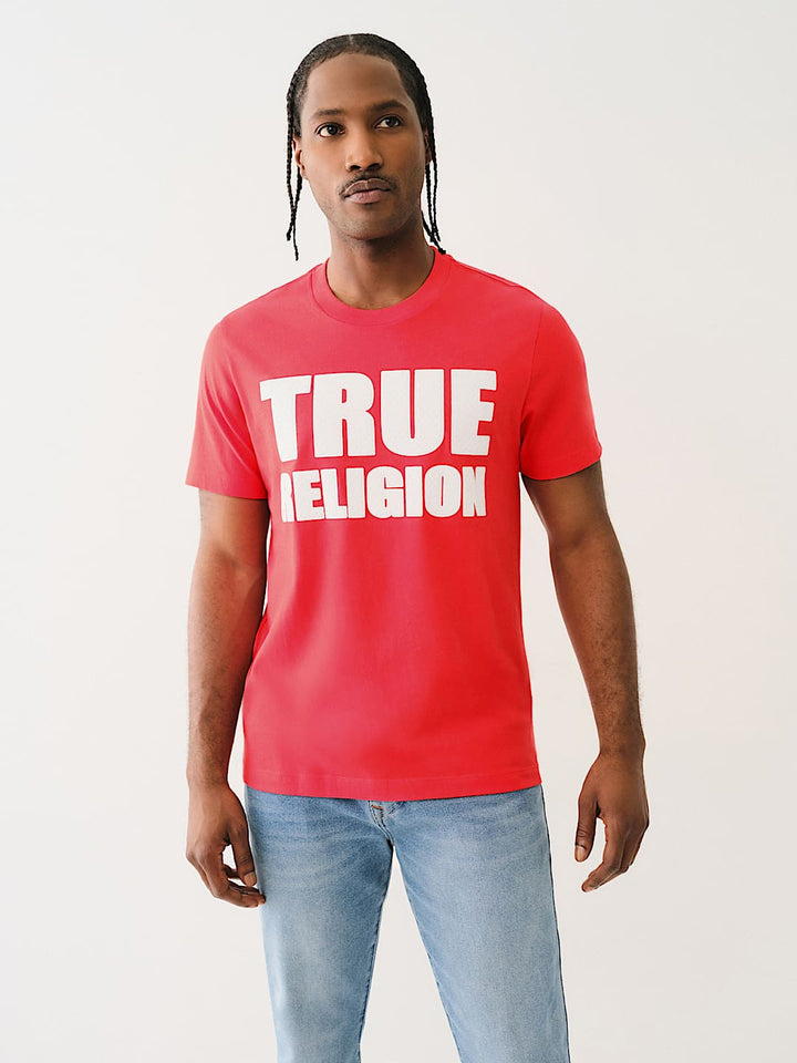 TRUE RELIGION HIGH DENSITY LOGO TEE