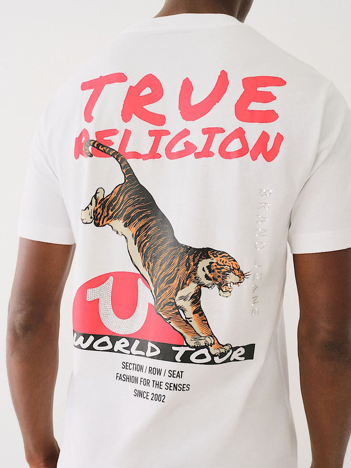 TRUE RILIGION TIGER GRAPHIC CREW TEE