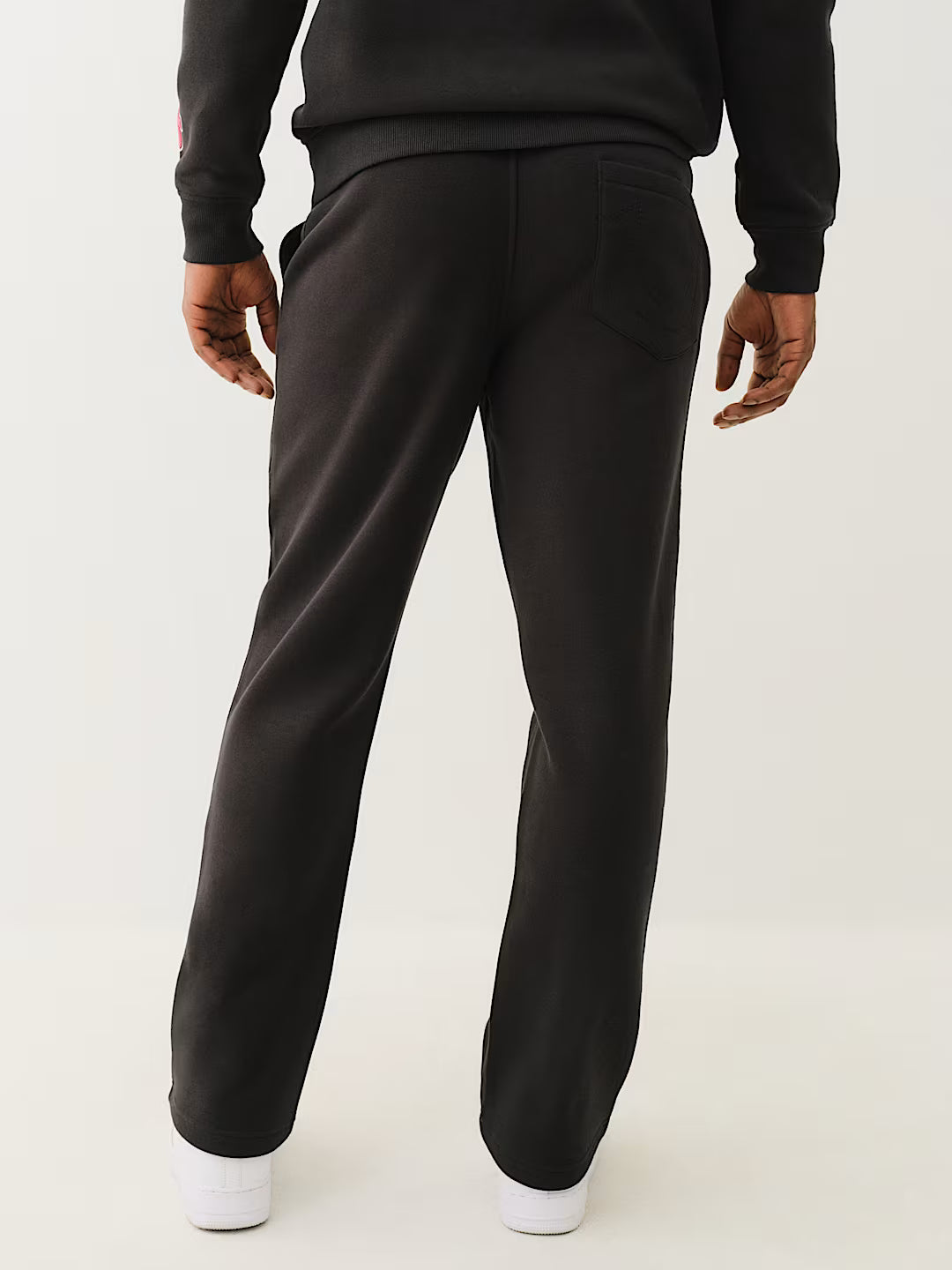 TRUE RELIGION ARCHED LOGO STRAIGHT LEG SWEAT PANT