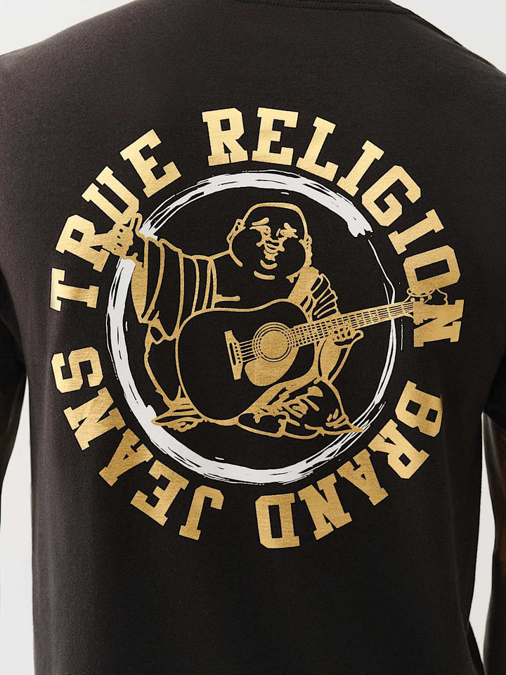 TRUE RELIGION METALLIC TRUE LOGO TEE