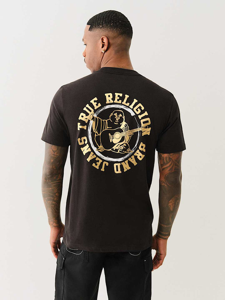 TRUE RELIGION METALLIC TRUE LOGO TEE