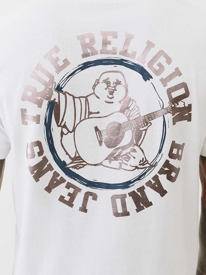 TRUE RELIGION METALLIC TRUE LOGO TEE
