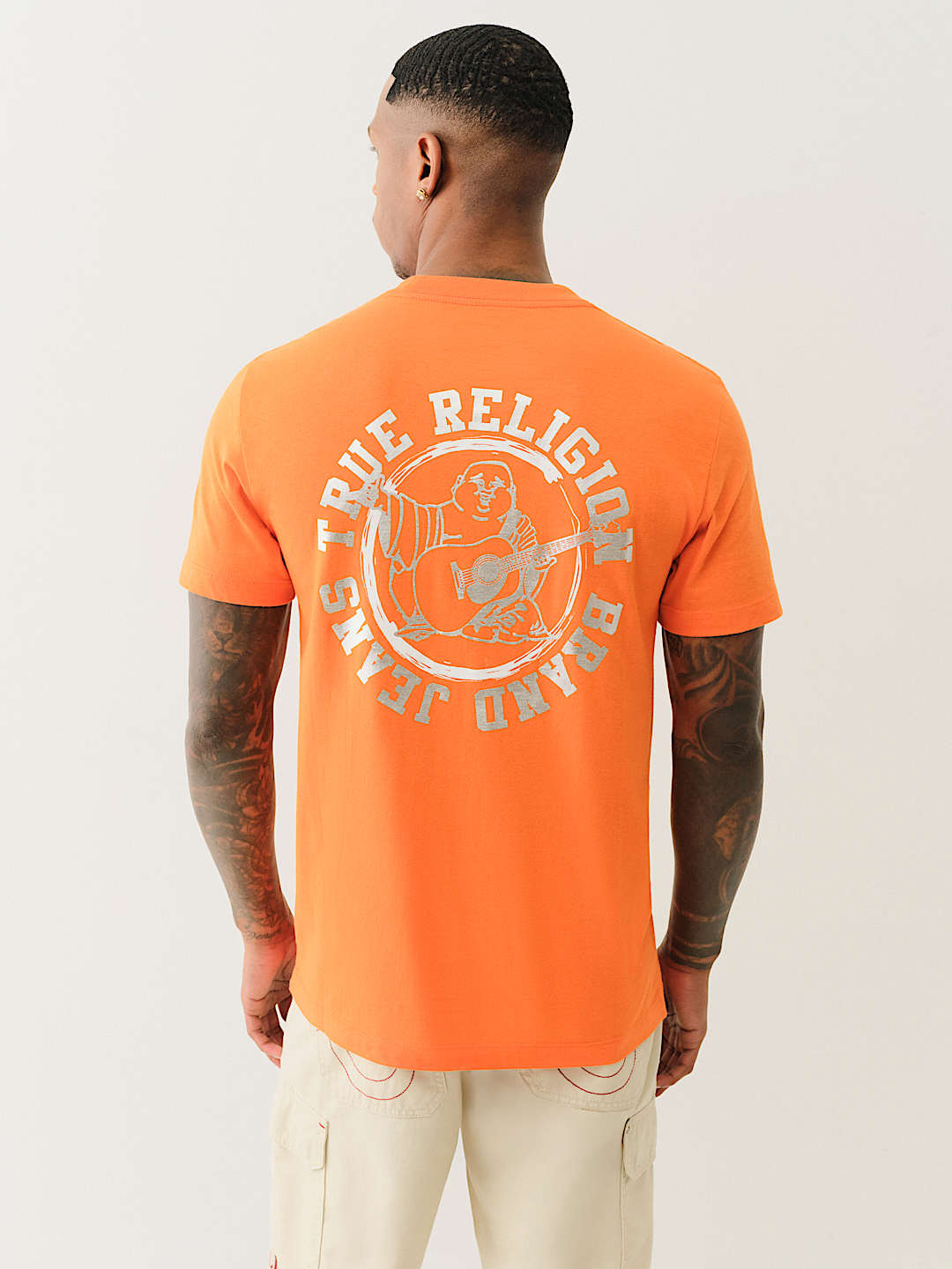 TRUE RELIGION METALLIC TRUE LOGO TEE