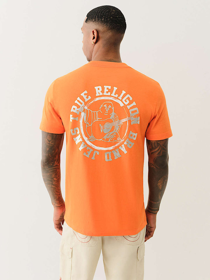 TRUE RELIGION METALLIC TRUE LOGO TEE