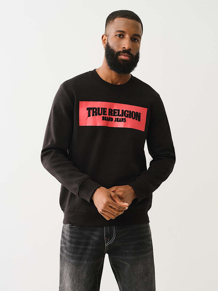 True Religion EMBOSSED ARCH LOGO SWEATSHIRT